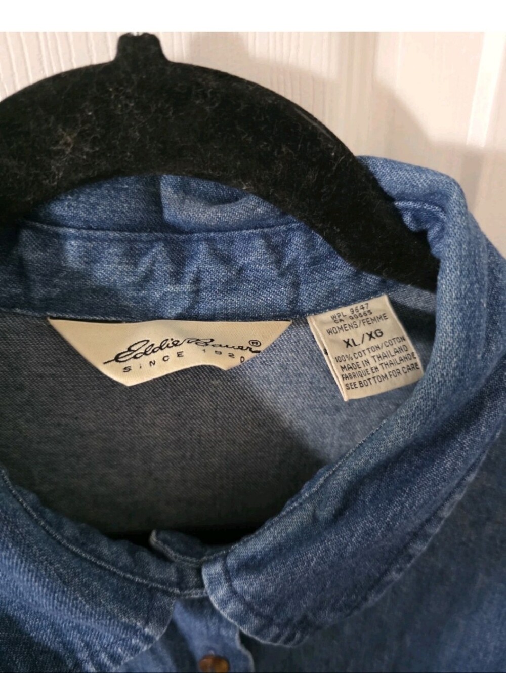 Vintage Eddie Bauer Maxi Denim Dress Size XL - Picture 9 of 16